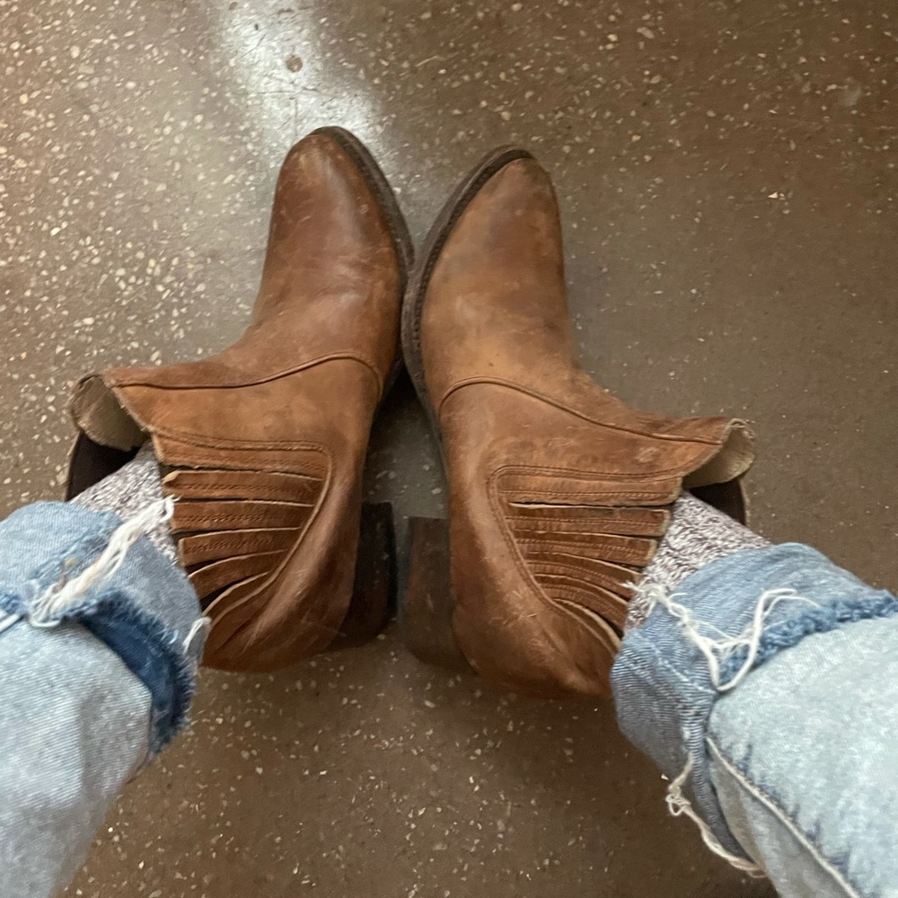 Freebird by Steve Madden ankle booties.